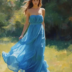 Maxi Floral Chiffon Dress